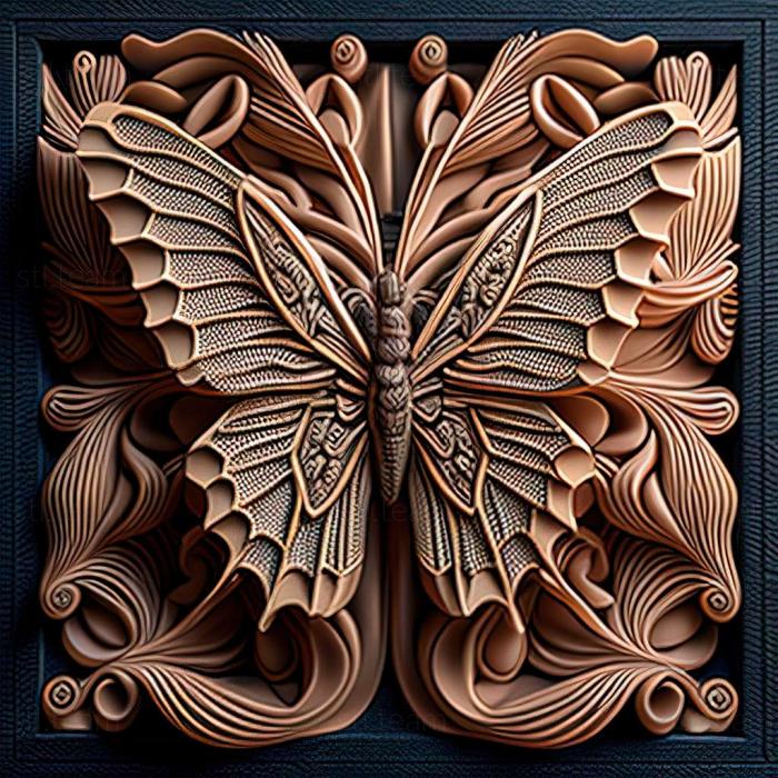 3D model Papilio multicaudata (STL)